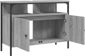 vidaXL Ντουλάπι Νιπτήρα Μπάνιου Γκρι Sonoma 80x30x60 εκ. Επεξ. Ξύλο