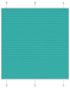 vidaXL Πλισέ περσίδα Petrol Green 120x150 cm Πλάτος υφάσματος 119,4 cm