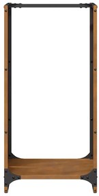 vidaXL Ράφι για καυσόξυλα  40x30x80 cm Ατσάλι σκληρυθέν στον αέρα