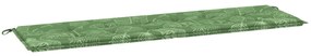 vidaXL Μαξιλάρι Κήπου Σχέδιο Φύλλου 180x50x4 εκ Ύφασμα Οξφόρδη