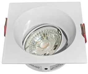 Χωνευτό Σποτ Οροφής WL-34090MR16 Αλουμινίου Τετράγωνο Βαθύ Κινητό Λευκό 21-340900 Lumen-21-340900-Λευκό 21-340900