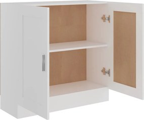 vidaXL Βιβλιοθήκη Λευκή 82,5 x 30,5 x 80 εκ. Επεξεργασμένο Ξύλο