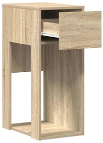 vidaXL Πύργος υπολογιστών με συρτάρι Δρυς sonoma 30x44x74 cm
