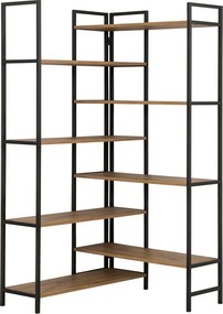 Βιβλιοθήκη Atlantic Πεύκο / Μαύρο CUVEL 94x94x181