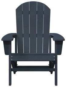 vidaXL Καρέκλα Adirondack  Ναυτικό Μπλε 74x82x91 εκ. HDPE