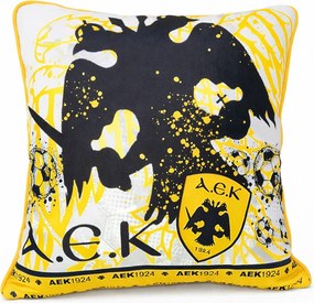 Διακοσμητική Μαξιλαροθήκη 2 Όψεων (43x43) AEK