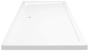 vidaXL Βάση Ντουζιέρας Ορθογώνια Λευκή 70 x 120 εκ. από ABS