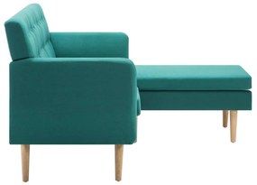 vidaXL Καναπές Γωνιακός Πράσινος 171,5 x 138 x 81,5 εκ. Υφασμάτινος
