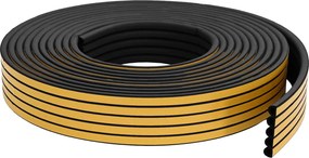 vidaXL Αυτοκόλλητη σφραγίδα παραθύρου 9 x 8 mm 100 m Μαύρο EPDM αφρός