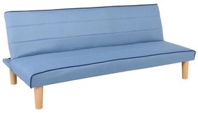 BIZ Καναπές - Κρεβάτι Σαλονιού Καθιστικού, Ύφασμα Ανοιχτό Μπλε  167x75x70cm /Κρεβάτι 167x87x32 [-Μπλε-] [-Ύφασμα-] Ε9438,4