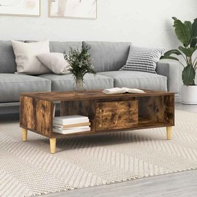vidaXL Τραπεζάκι σαλονιού Καπνιστή δρυς 103.5 x 60 x 35 εκ