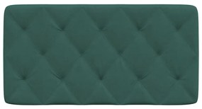 Μαξιλάρι για Κεφαλάρι Σκούρο πράσινο 100 εκ. Βελούδο - Πράσινο