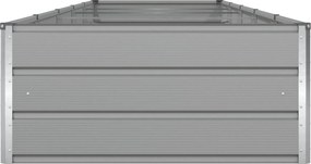 vidaXL Γλάστρα Ανοιχτό γκρι 480 x 100 x 45 εκ Επικαλυμμένος Χάλυβας