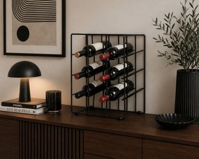 Blomus Pilare μεταλλική κάβα στήλη 9 κρασιών 38Χ28Χ21.5εκ