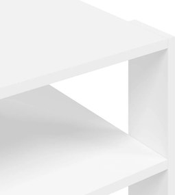 vidaXL Τραπεζάκι Σαλονιού Λευκό 58x58x40 εκ. από Επεξεργ. Ξύλο