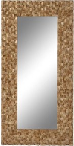 Τοίχο καθρέφτη Home ESPRIT Καφέ Σύγχρονη 91 x 5 x 183 cm