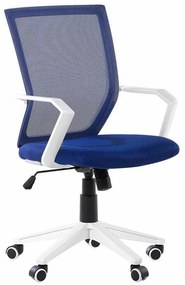Καρέκλα γραφείου Berwyn 845, Μπλε, 96x55x55cm, 9 kg, Με μπράτσα, Με ρόδες, Μηχανισμός καρέκλας: Economic | Epipla1.gr