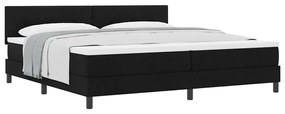 vidaXL Κρεβάτι box spring με στρώμα Μαύρο 200 x 200 cm ύφασμα