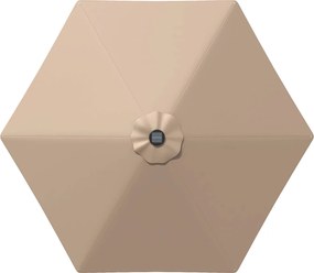vidaXL Ομπρέλα Κήπου με LED Φώτα και Βάση 270 x 270 εκ Πολυεστέρας