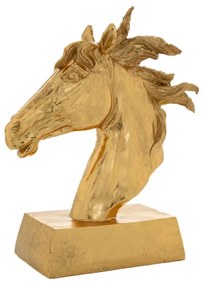 Διακοσμητικό Επιτραπέζιο Άλογο Polyresin Χρυσό iliadis 23x11x28,5εκ. 84563