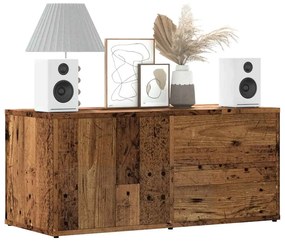 ντουλάπι τηλεόρασης vidaXL Παλιό ξύλο 80x34x35,5cm Κατασκευασμένο ξύλο