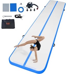 VEVOR 16FT Air Track Inflatable Training Tumbling Gymnastics Gym Mat with Pump