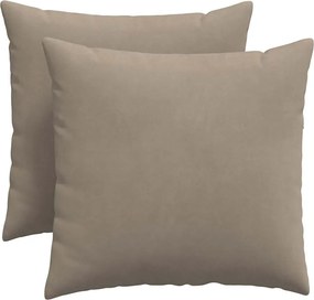 vidaXL Μαξιλάρι Καναπέ 2 pcs Taupe 50 x 50 cm ύφασμα