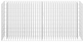 vidaXL Συρματοκιβώτιο-Γλάστρα Υπερυψωμένη 180x30x90 εκ. Γαλβ. Χάλυβας