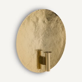 Κηροπήγιο-βάζο τοίχου, στρογγυλό, ορείχαλκος, Lunou