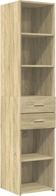 vidaXL Ντουλάπι Sonoma Δρυς 40x42,5x185 εκ. από Επεξεργασμένο Ξύλο