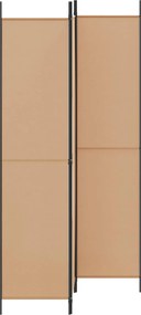 vidaXL 3-Panel Room Divider Μπεζ 150 x 220 cm Ύφασμα
