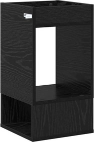 vidaXL End Table Μαύρη Οξυά 30 x 30 x 56 εκ. Επεξεργασμένο ξύλο