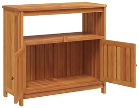 vidaXL Τραπέζι Κονσόλα Κήπου 80x35x75 εκ. από Μασίφ Ξύλο Ακακίας