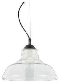 Φωτιστικό κρεμαστό BISTRO SP1 Plate διάφανο μαύρο Φ28 Ideal Lux-112336-Διάφανο 112336