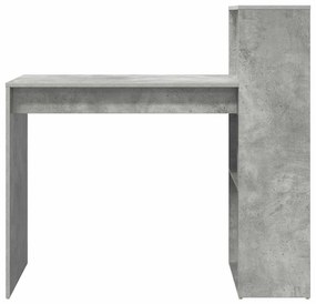 vidaXL Γραφείο Σκυρόδεμα Γκρι 108 x 55 x 103.5 εκ Επεξεργασμένο ξύλο