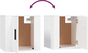 vidaXL Σετ Επίπλων Τηλεόρασης 2 Τεμαχίων Λευκό από Επεξεργασμένο Ξύλο