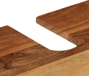 vidaXL Ντουλάπι Μπάνιου Επιτοίχιο 55x35x60 εκ. Μασίφ Ακακία/Σίδερο