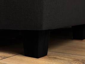 Γωνιακός Καναπές Scandinavian Choice C149, Μαύρο, Ανθρακί, 250x195x79cm, Πόδια: Πλαστική ύλη | Epipla1.gr