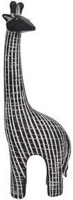 Διακοσμητική Καμηλοπάρδαλη Kamilo 022121 9x5x31cm Black-White Πολυρεσίνη