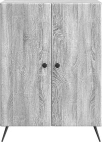 vidaXL Πλαϊνό γραφείο Γκρι Sonoma 66 x 34,5 x 90 εκ Επεξεργασμένο Ξύλο