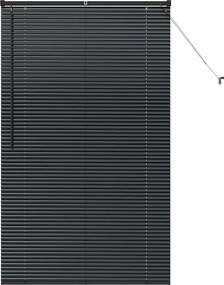 vidaXL Βενετσιάνικες Ρόδες Μαύρο 175 x 105 εκ Αλουμίνιο