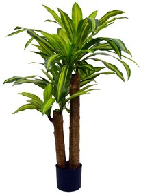 Διακοσμητικό φυτό Dracaena σε γλάστρα Inart πράσινο pp Υ110εκ