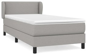 ΚΡΕΒΑΤΙ BOXSPRING ΜΕ ΣΤΡΩΜΑ ΑΝΟΙΧΤΟ ΓΚΡΙ 80X200 ΕΚ. ΥΦΑΣΜΑΤΙΝΟ 3126117