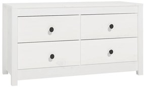 vidaXL Βοηθητικό Ντουλάπι Λευκό 100x40x54 εκ. από Μασίφ Ξύλο Πεύκου