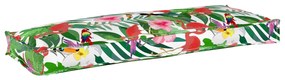 vidaXL Μαξιλάρι παλέτας για πάγκο Floral Πολύχρωμο 110 x 40 x 8 εκ