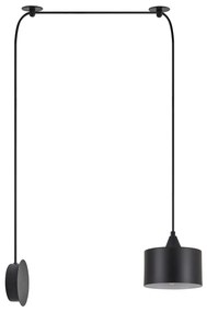 SE21-BL-B10-BL1W ADEPT PENDANT Black Metal Shade Lamp+