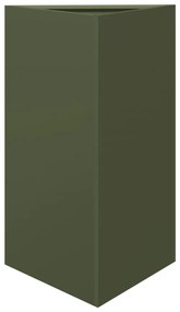Ζαρντινιέρα Κήπου Λαδί Τρίγωνο 50x43x75 εκ. από Ατσάλι - Πράσινο