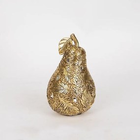 Διακοσμητικό Αχλάδι 752-28529 10,5x10,5x17,5cm Gold Estheti Home Polyresin