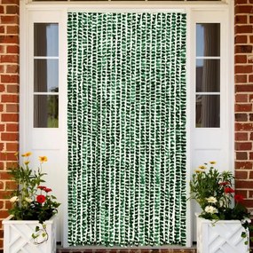 Σήτα - Κουρτίνα Πόρτας Πράσινο / Λευκό 100 x 220 εκ. από Σενίλ - Πράσινο