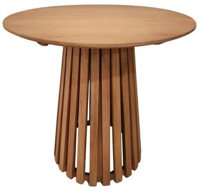 Τραπέζι Kenda I mindi ξύλο σε φυσική απόχρωση Φ80x75εκ. 80x150x75 εκ.